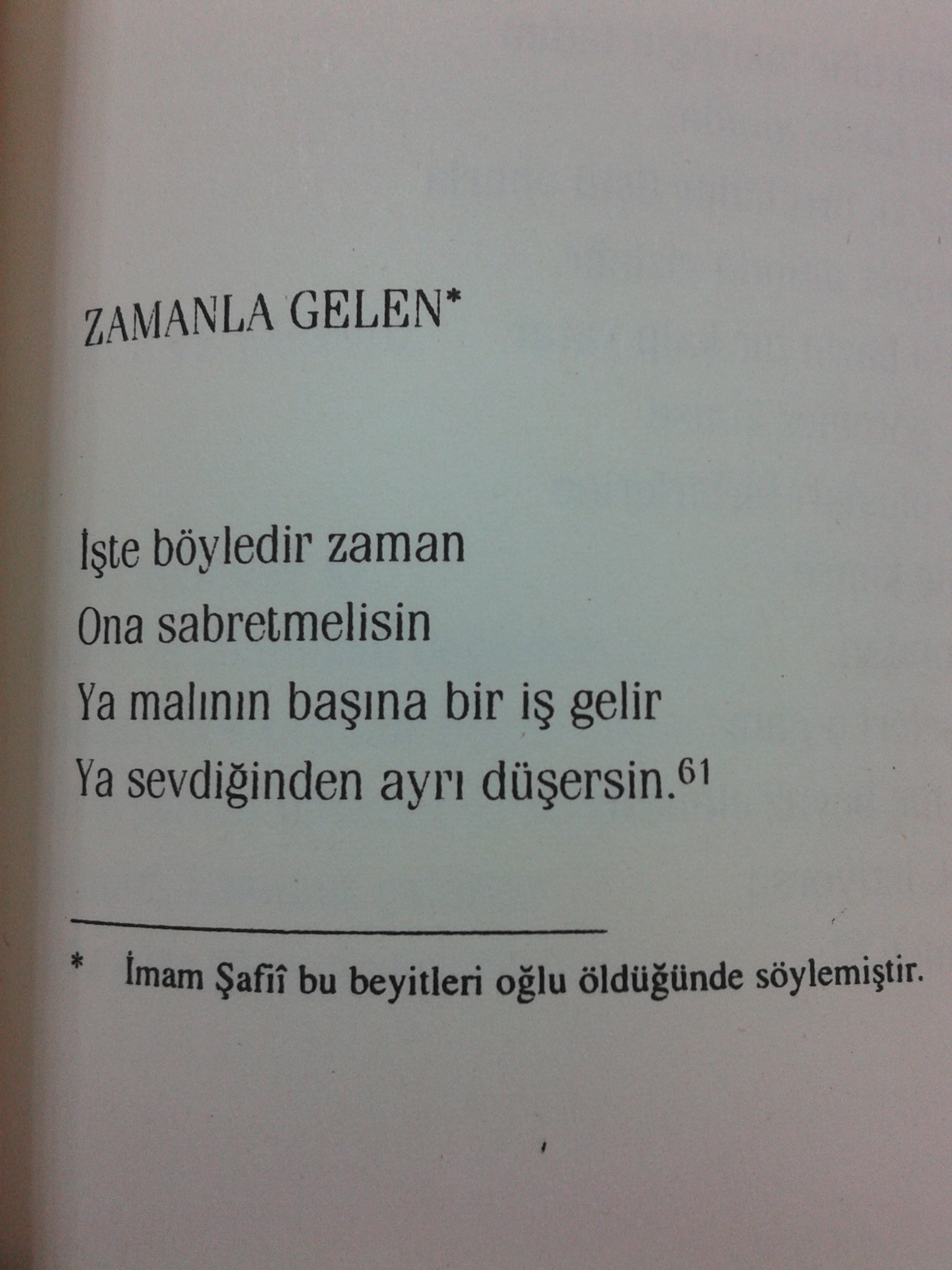 zamanla gelen